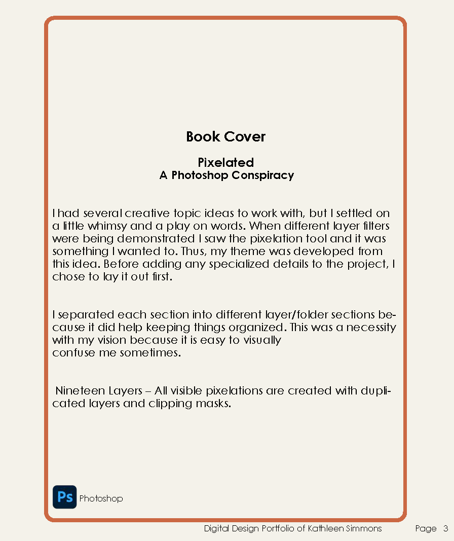 Book Cover process description Book Cover process description